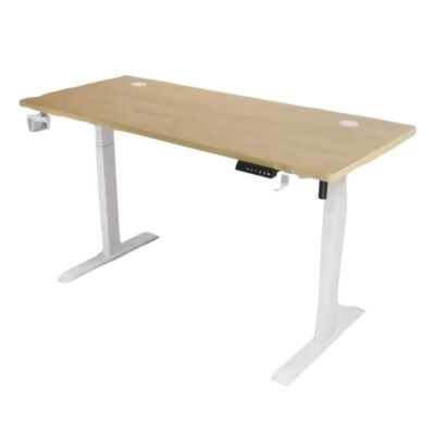 Height Adjustable Electronic Standing Desk - Oak White