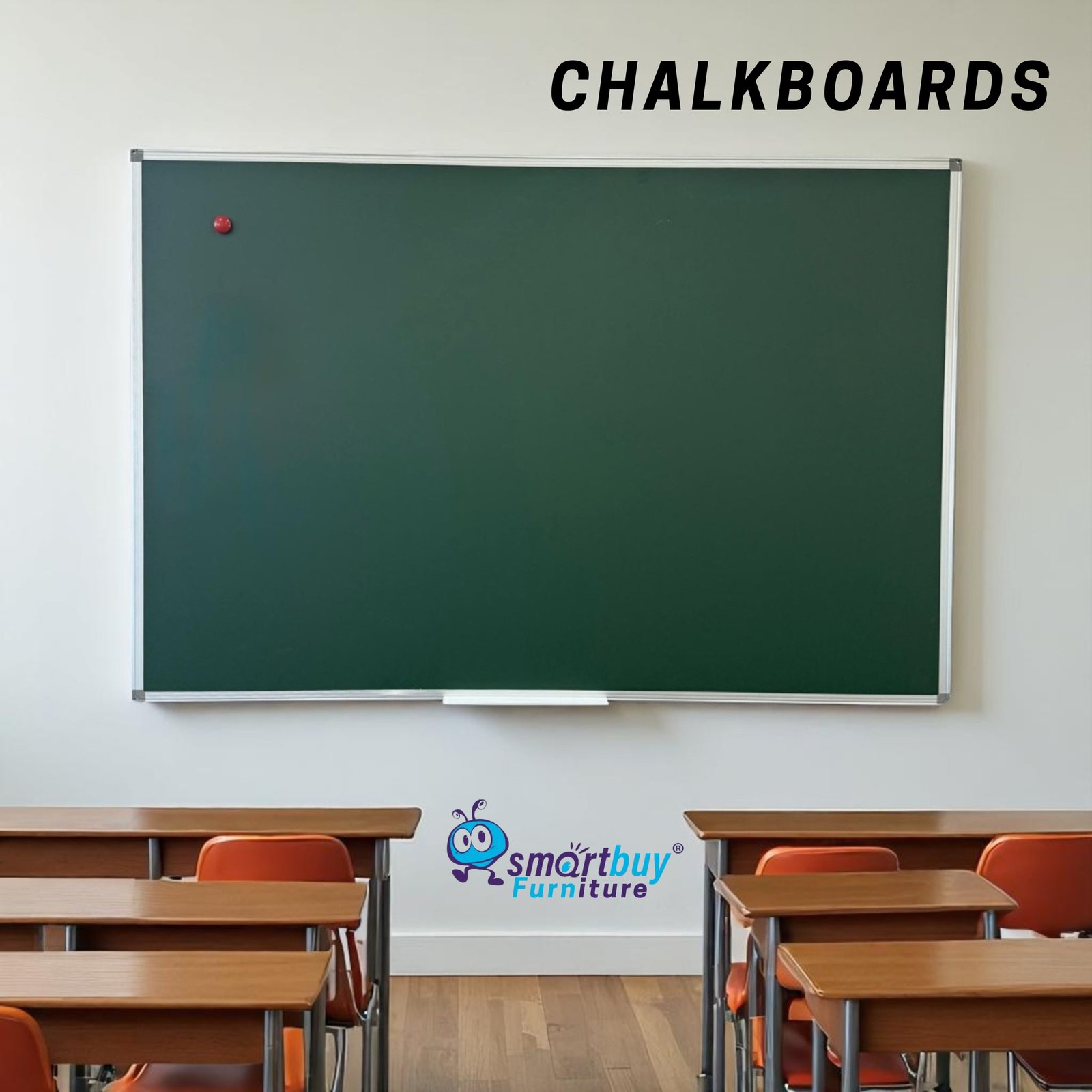Magnetic Chalkboard with Aluminum Frame (1200x2000mm) - Image 5