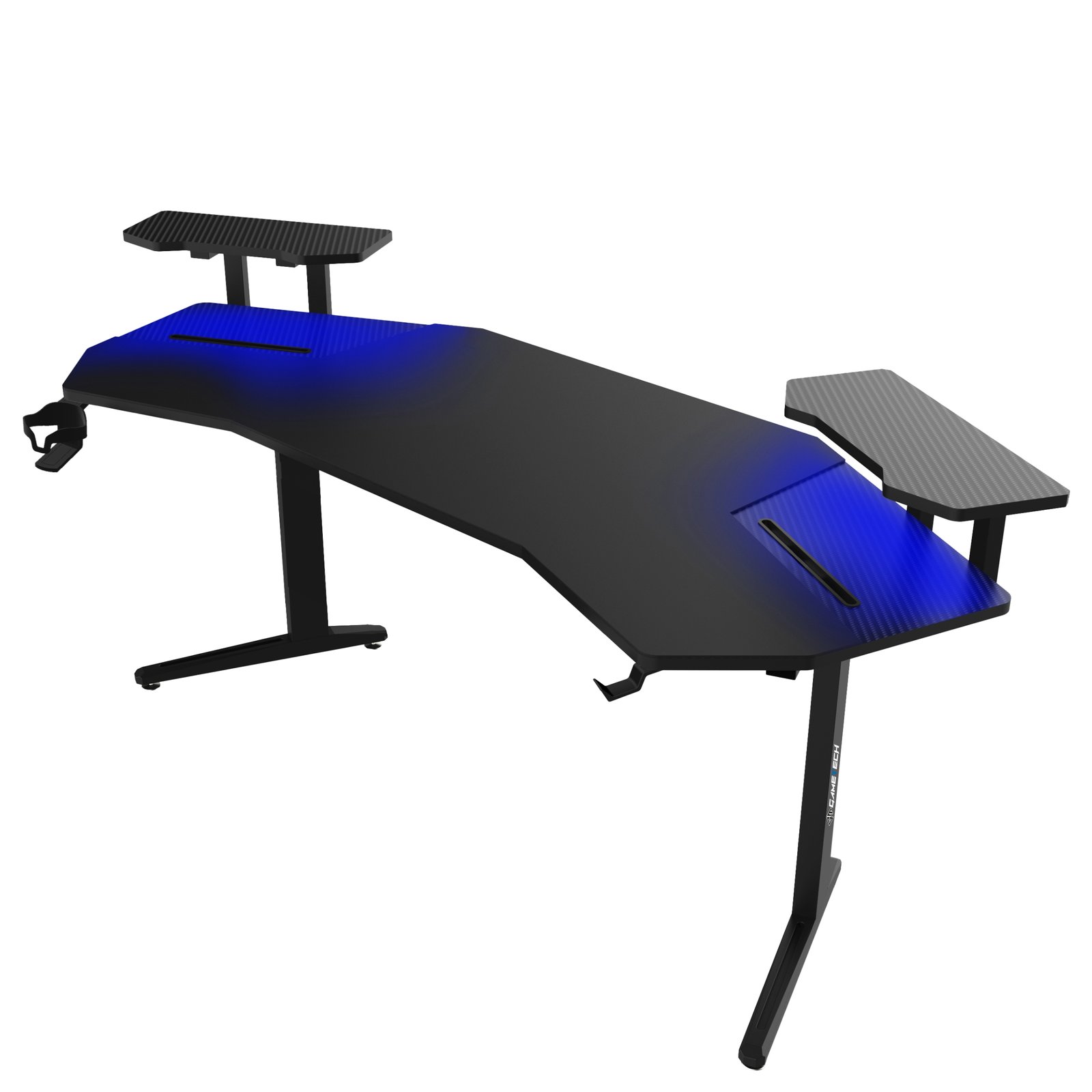 Large Desktop Gaming Desk with RGB LED Light E-Sports Gaming Table