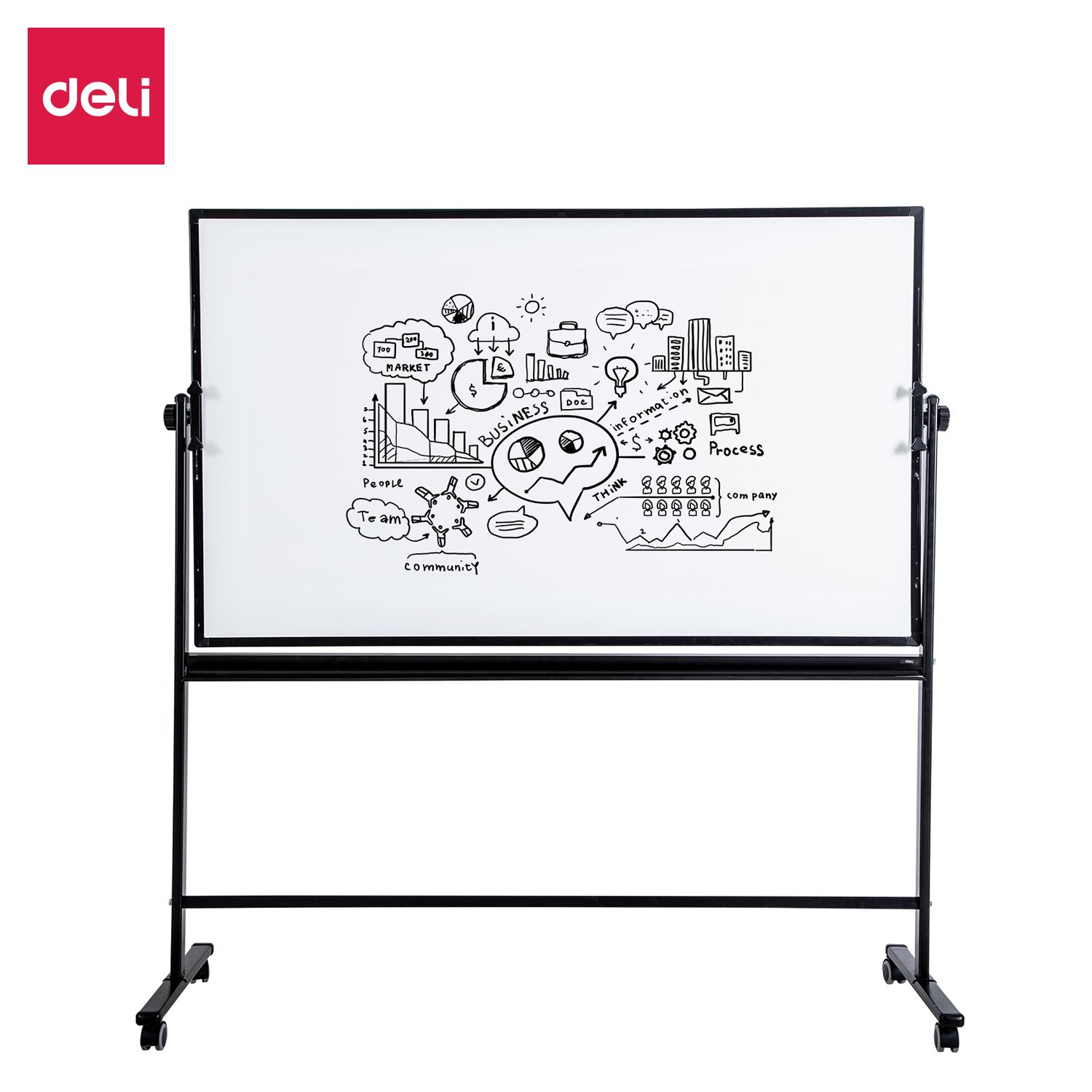 Mobile Magnetic Whiteboard 1200x900mm - Image 4