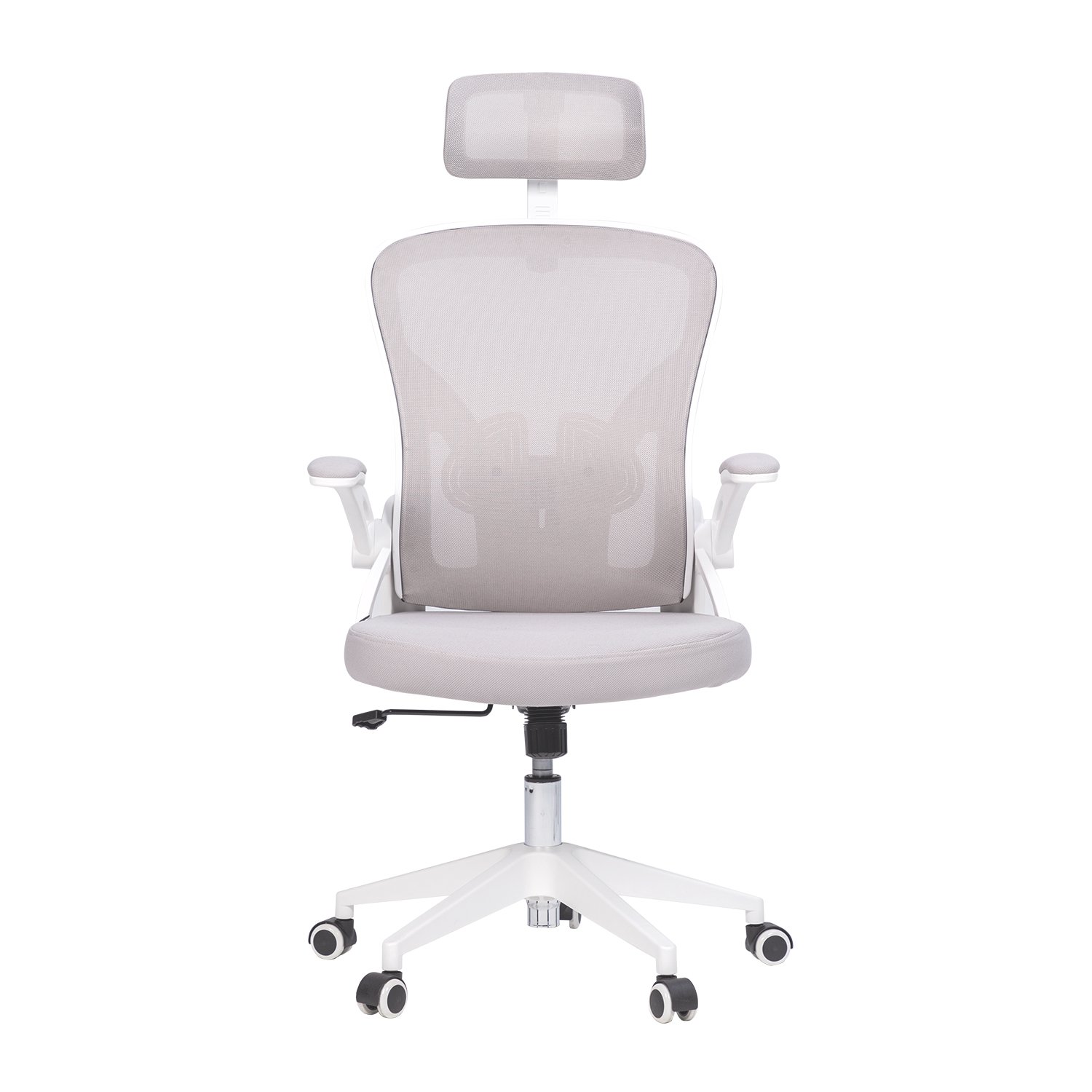 Executive Chair (High-Backrest with Headrest) White & Grey