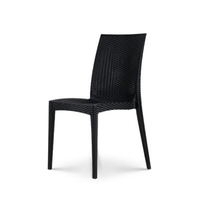 Black Patio Chair - Plastic