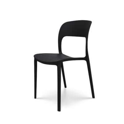 Black Patio Chair - Plastic