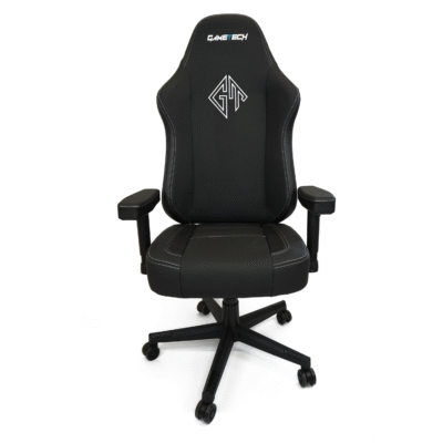 GameTech - Shadow Knight Genuine Leather Black Gaming Chair