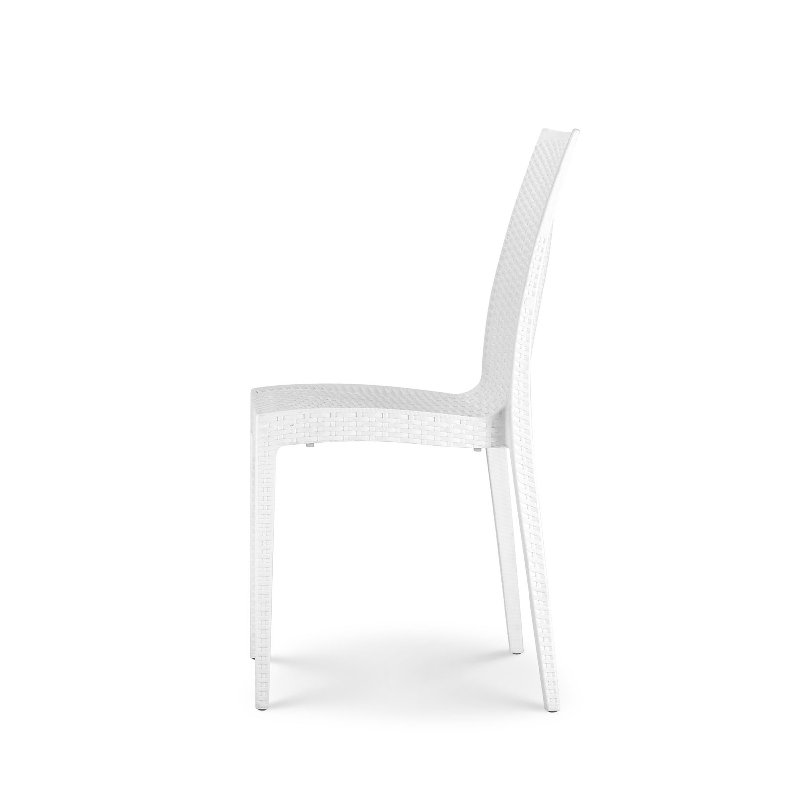 White Patio Chair - Plastic - Image 2