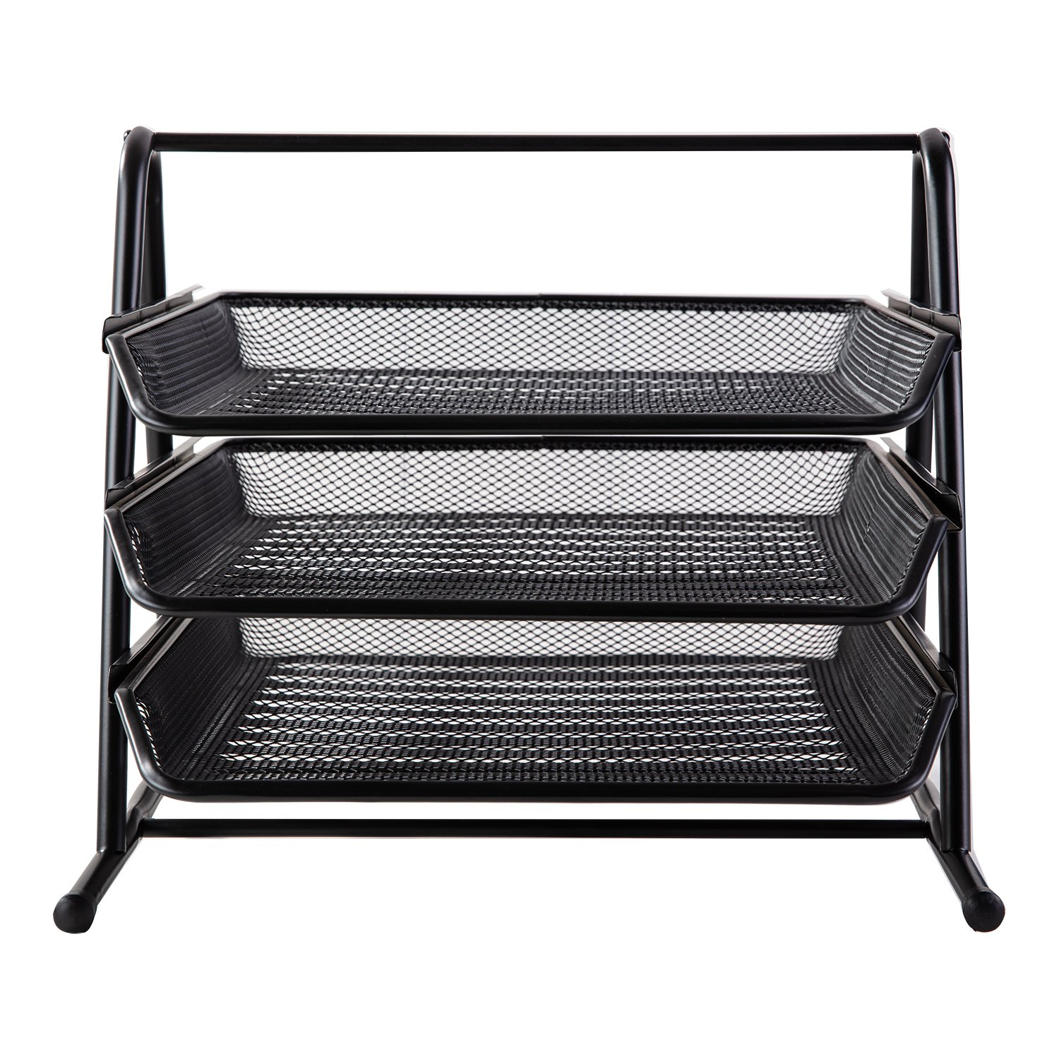 3-tier Mesh Black Letter Tray (9181) - Image 9
