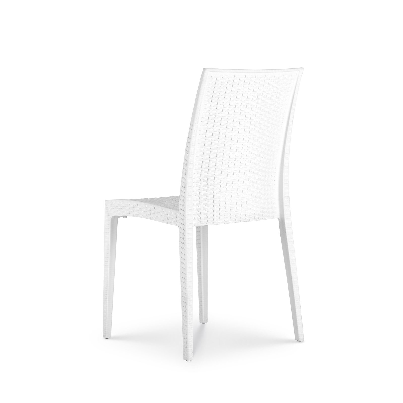 White Patio Chair - Plastic - Image 3