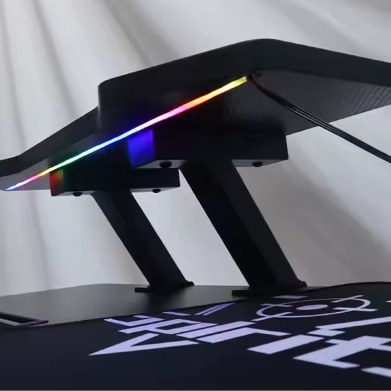 Large Desktop Gaming Desk with RGB LED Light E-Sports Gaming Table - Image 4