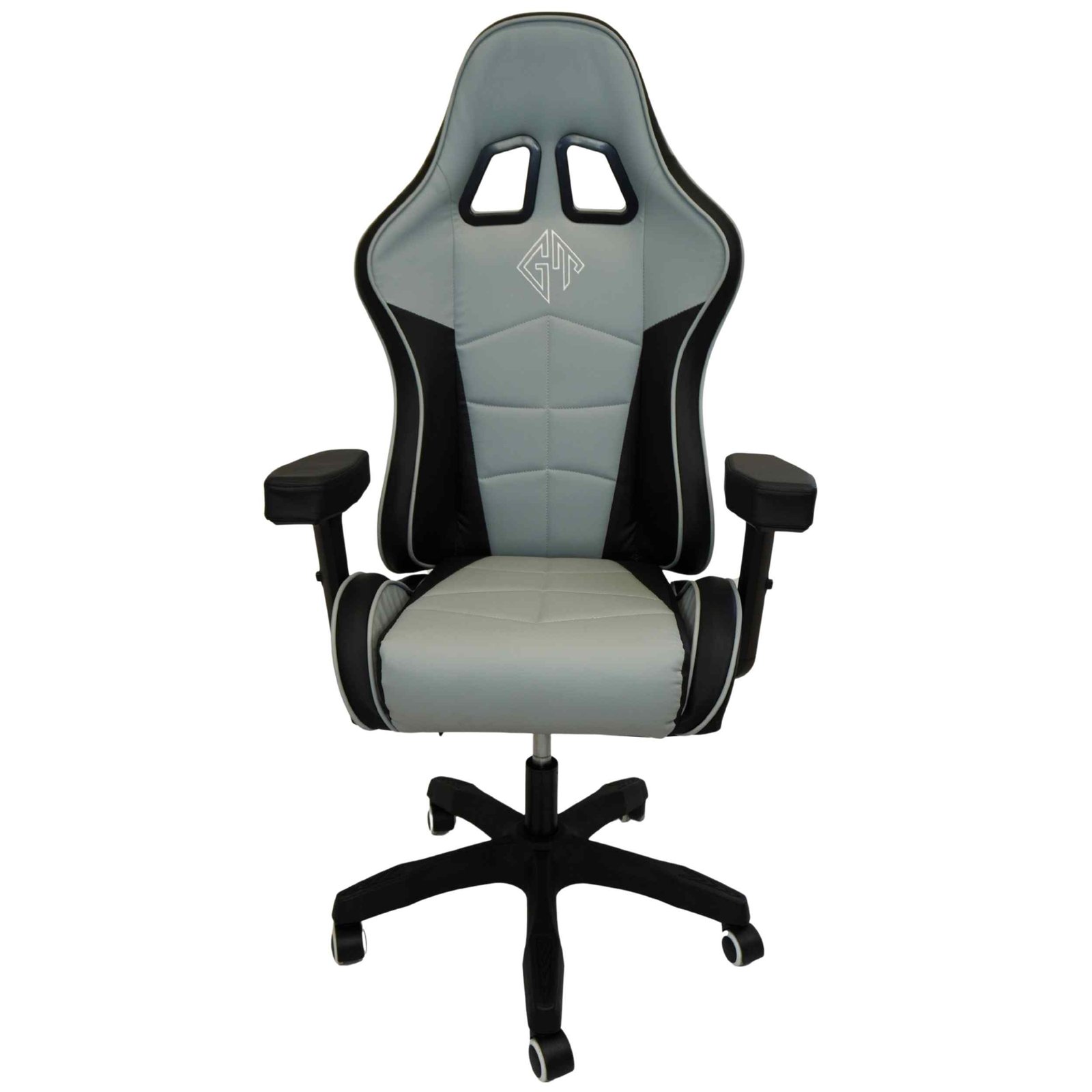 GameTech - Spider Grey Leather Gaming Chair with Massaging Cushion - Image 10