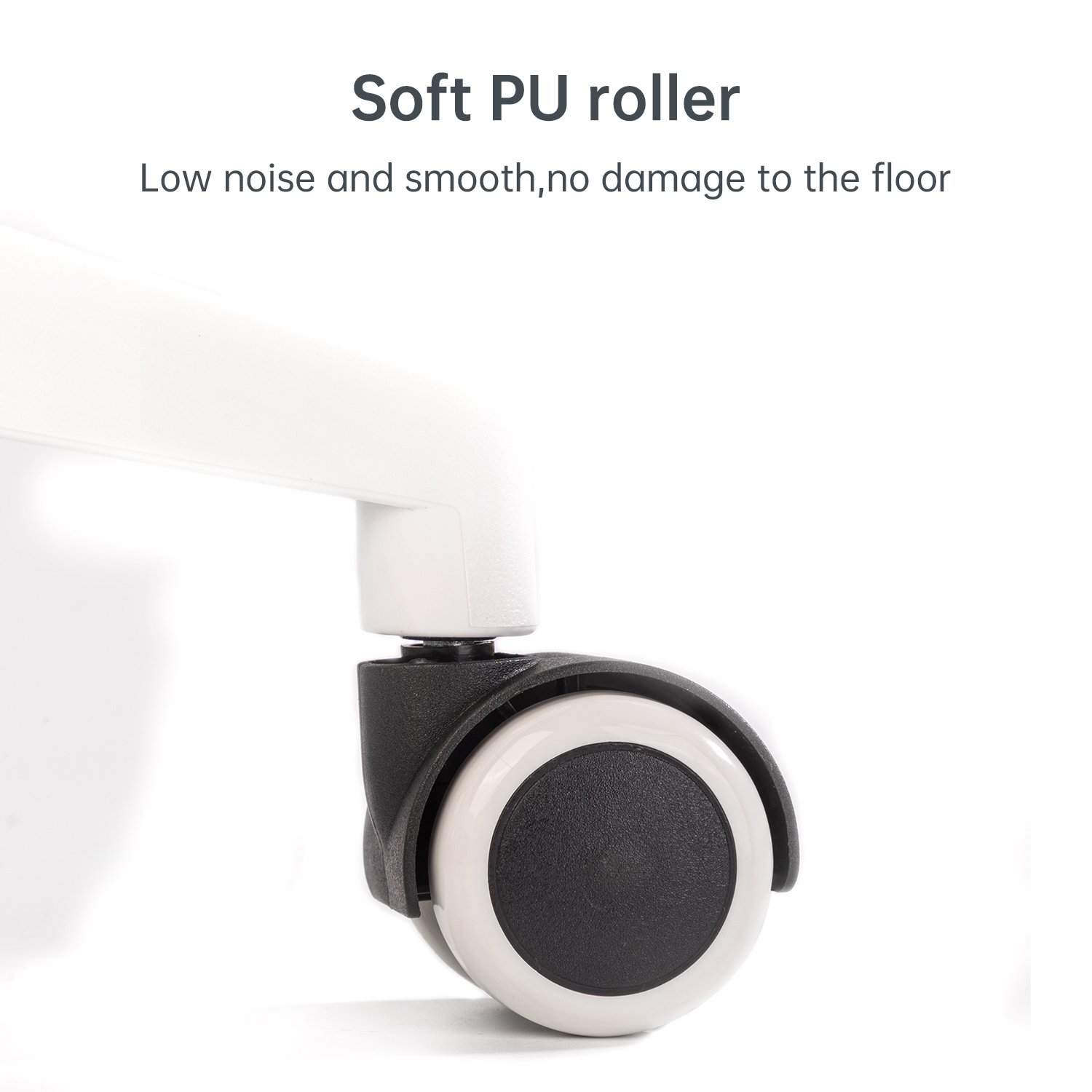 Executive Chair (High-Backrest with Headrest) White & Grey - Image 5