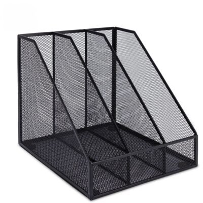 Magazine Holder 3 Part - Wire Mesh - Black