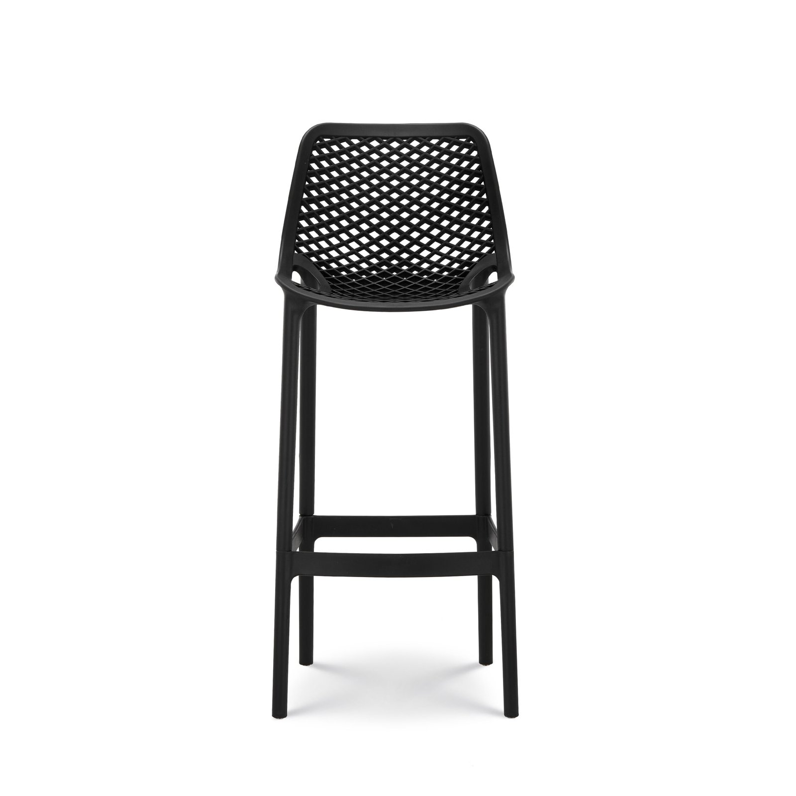 Black Plastic Barstool - Image 5