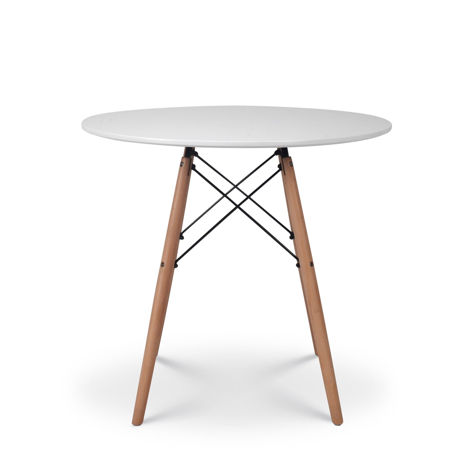 Round Wooden Leg Table - 4 Seater - VC4003 - Image 2