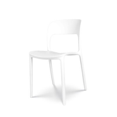 White Patio Chair - Plastic