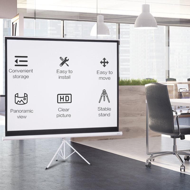 Deli Portable Projector Screen - 100inch - 50491 - Image 2
