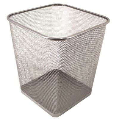 SQUARE WASTEBIN (SILVER) - LD01-129