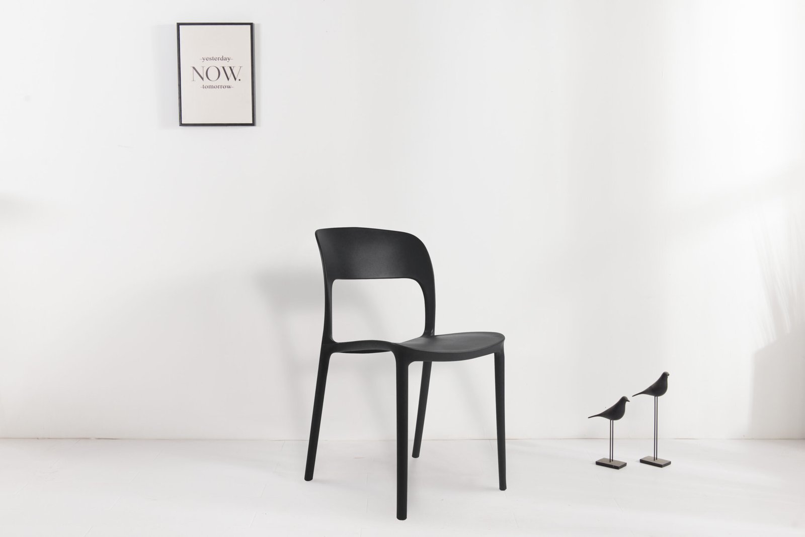 Black Patio Chair - Plastic - Image 3